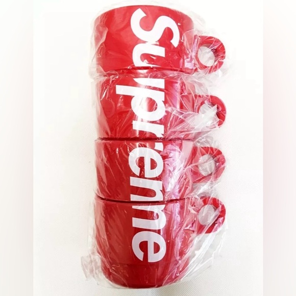 Supreme Stacking Cups Set of 4 Red SS18 LIMITED 100% Authentic. - Picture 5 of 8